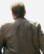 Ali Suliman Prime Target Brown Leather Jacket