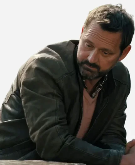 Ali Suliman TV Series Prime Target Dr. Akram Nizar Brown Leather Jacket