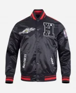 All-Star Game 2025 NBA Black Satin Jacket