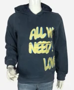 All We Need Is Love Hoodie - Navy Blue