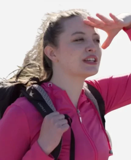 Alyssa Batsakis Movie Round the Decay 2025 Peyton Britt-Ryers Pink Hooded Jacket