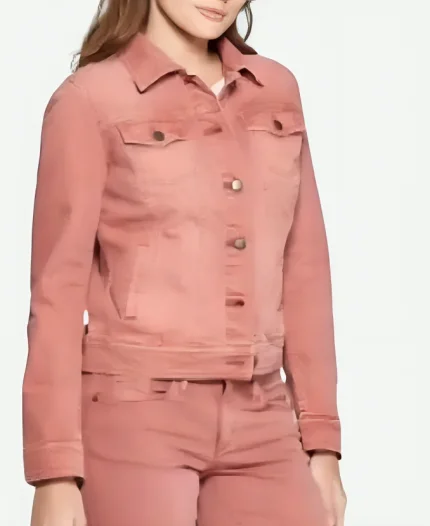 Amalia Williamson TV Series Sullivan’s Crossing Season 3 Lola Gunderson Pink Denim Jacket
