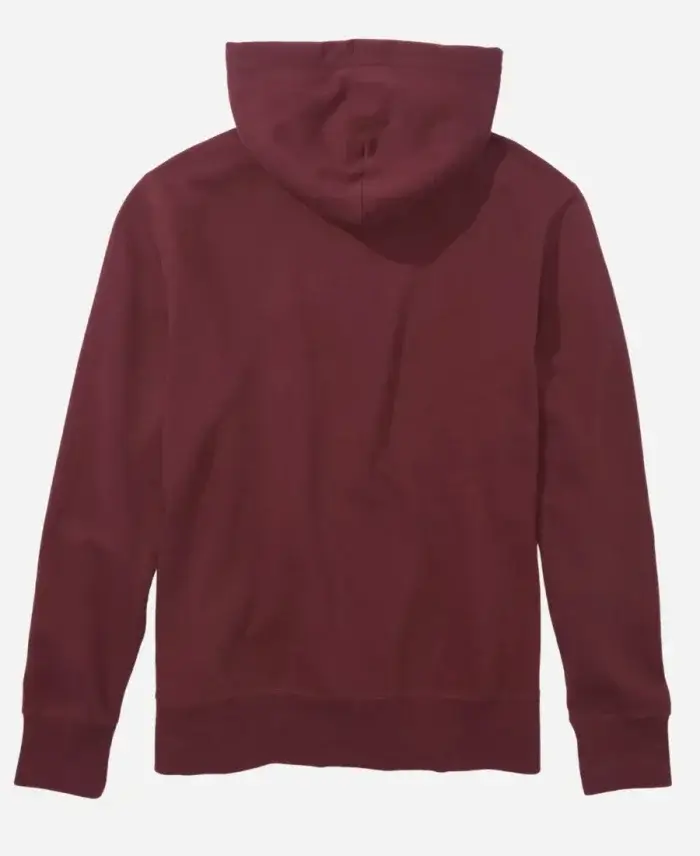 American Eagle Red Pullover Hoodie For Sale