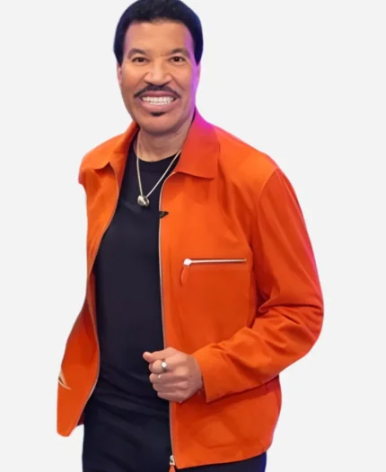 American Idol Lionel Richie Orange Suede Jacket
