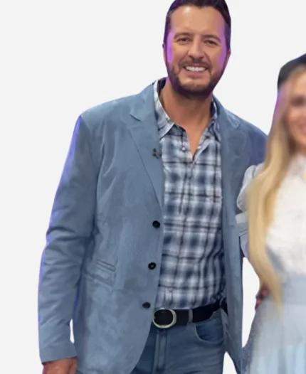 American Idol S23 Luke Bryan Blue Jacket