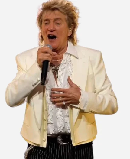 American Music Awards Rod Stewart White Blazer