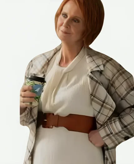 And Just Like That S03 Cynthia Nixon Belted Trench Coat