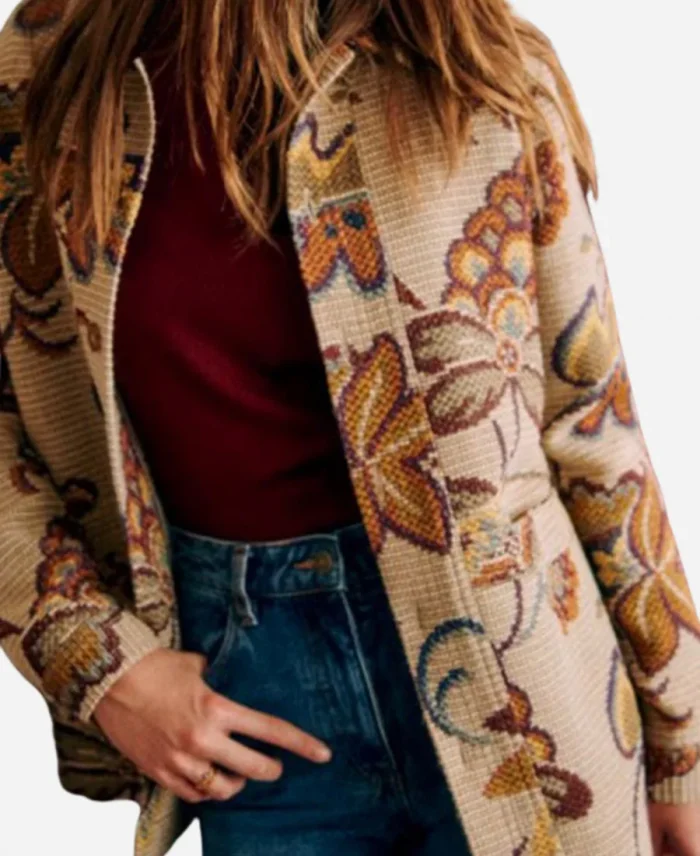 AnnaSophia Robb TV Series Grosse Pointe Garden Society 2025 Alice Floral Jacket