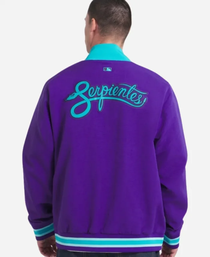Arizona Diamondbacks Nike Purple 2025 City Connect Authentic Collection Full-Zip Bomber Jacket