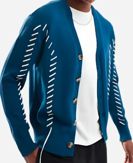 Arlen Escarpeta Tv Series Found Season 02 Zeke Wallace Blue Cardigan