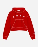 Arsenal AWFC Zip-Up Red Hoodie