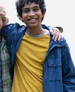 Aryan Simhadri Percy Jackson And The Olympians Grover Underwood Blue Hooded Jacket