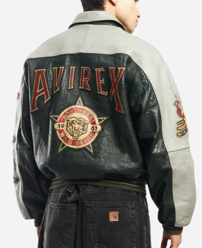 Asap Rocky Praise the Lord Avirex Leather Jacket For Sale