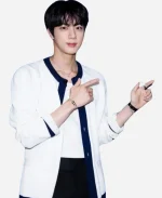BTS Singer Kim Seok-jin The Tonight Show Starring Jimmy Fallon White Jacket