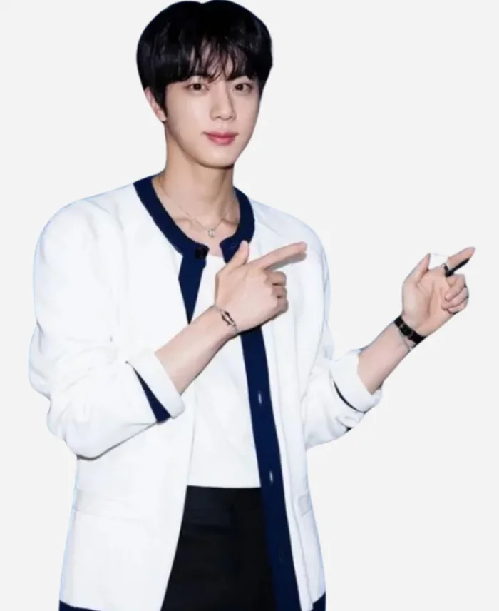 BTS Singer Kim Seok-jin The Tonight Show Starring Jimmy Fallon White Jacket
