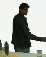 Bad Influence Alberto Olmo Green Leather Jacket