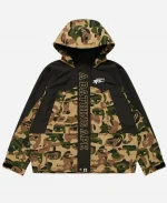 Bape x Kidsuper Snowboard Camo Hooded Jacket