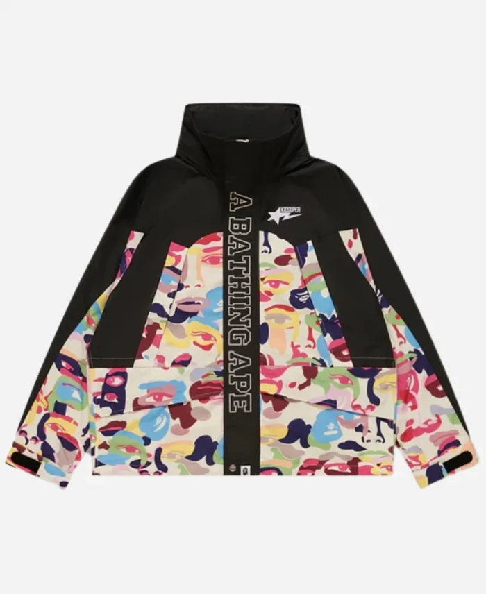 Bape x Kidsuper Snowboard Multicolor Camo Jacket