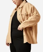 Barbie Ferreira Bob Trevino Likes It Beige Corduroy Jacket