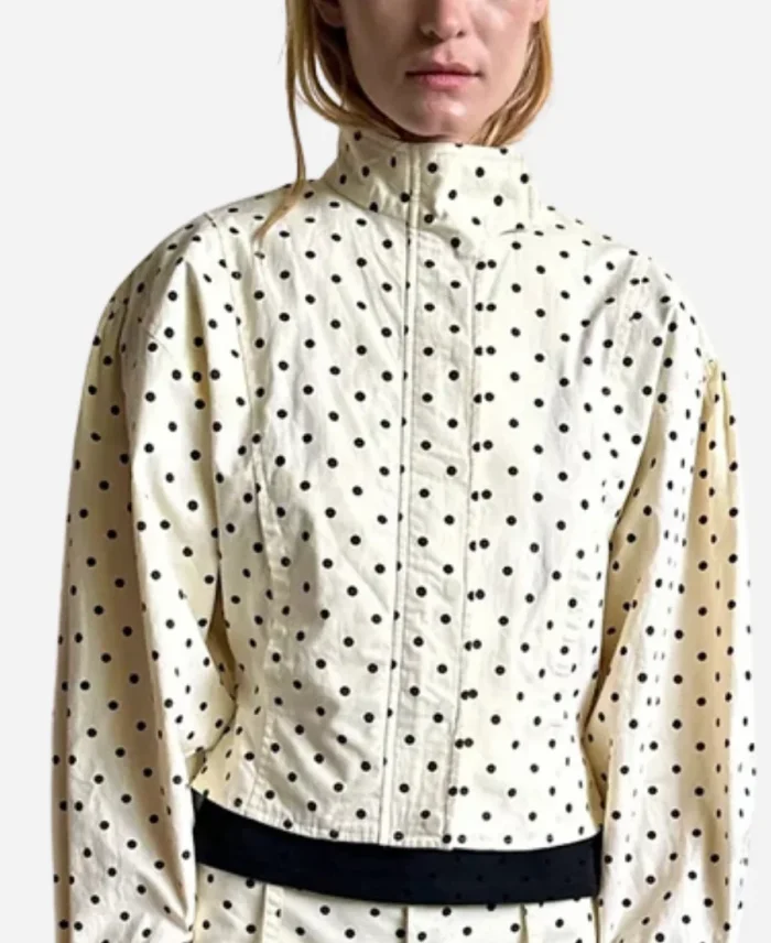 Belle The Label Polka Dot White Jacket