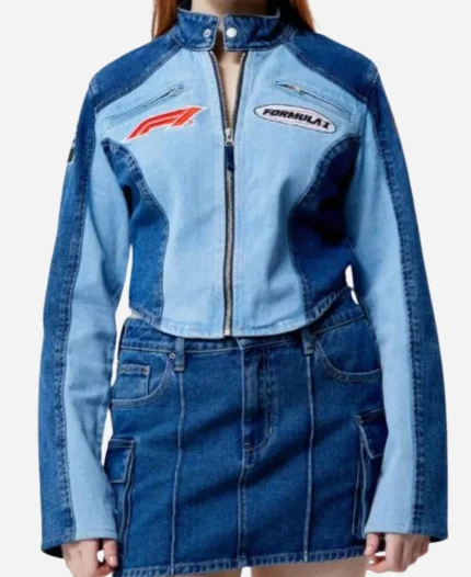 Beth Riesgraf TV Series Leverage Redemption Season 3 Parker Denim Moto Cropped Jacket