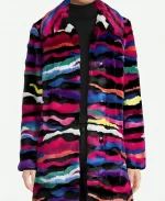 Birdie Bradley Grosse Pointe Garden Society S01 Melissa Fumero Multi-Color Fur Coat