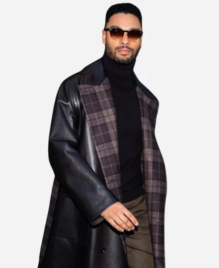 Black Bag 2025 Rege Jean Page Black Leather Coat