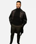 Black Bag 2025 Rege Jean Page Leather Coat