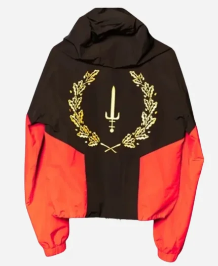 Black Coaches Style American Heritage Flag Jacket