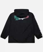 Black Los Angeles Dodgers Coaches Full-Snap Hooded Windbreaker Jacket