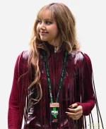 Blackpink Lalisa Manobal F1 Miami Grand Prix 2025 Leather Fringe Vest
