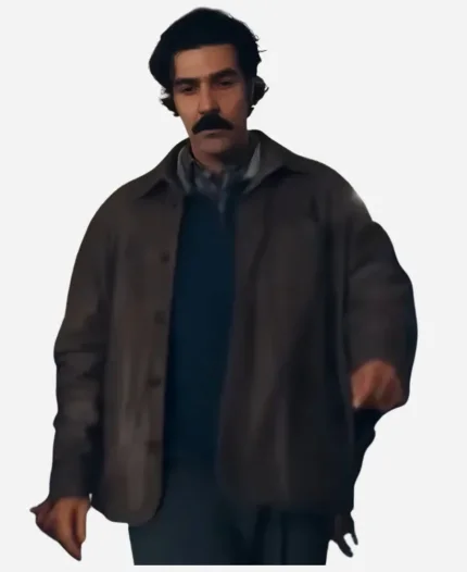 Bobby Naderi The Better Sister Grey Leather Jacket