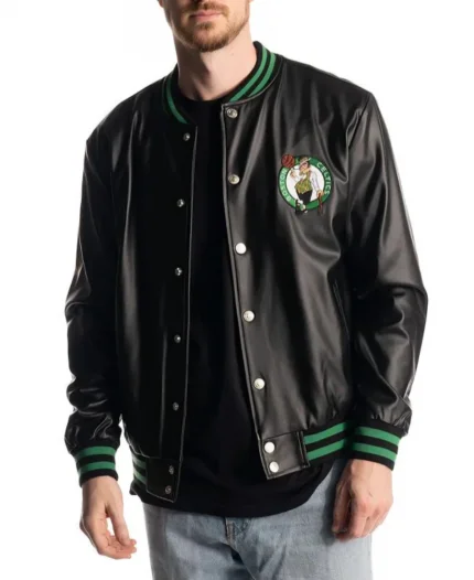 Boston Celtics 2025 Black Metallic Jacket