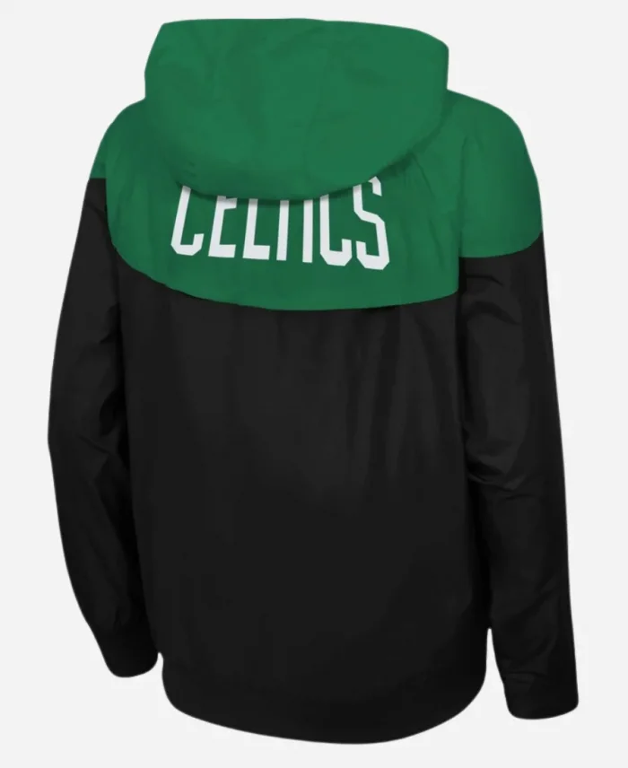 Boston Celtics Black and Green Lightweight Hooded Jacket