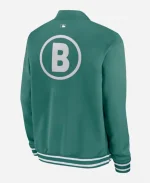 Boston Red Sox Authentic Collection City Connect Men’s Nike MLB Full-Zip Green Bomber Jacket