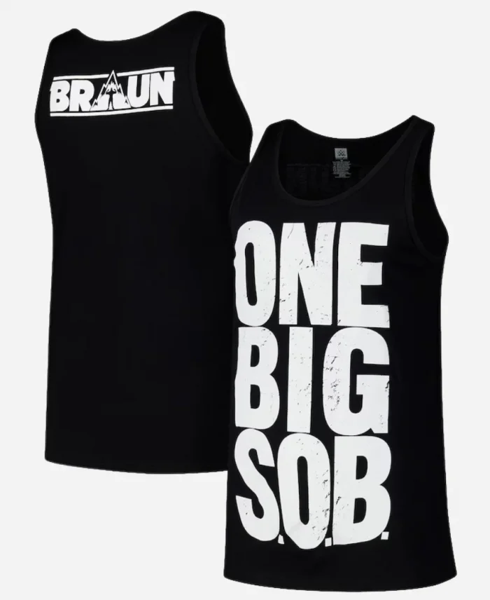 Braun Strowman WWE One Big S.O.B. Black Tank Top