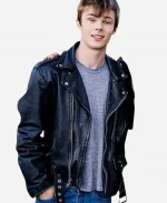 Brave the Dark 2025 Nicholas Hamilton Black Leather Jacket