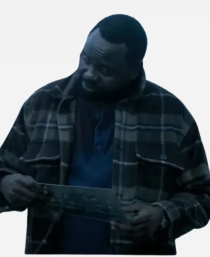 Brian Tyree Henry TV Series Dope Thief Ray Driscoll Wool Checkered Jacket