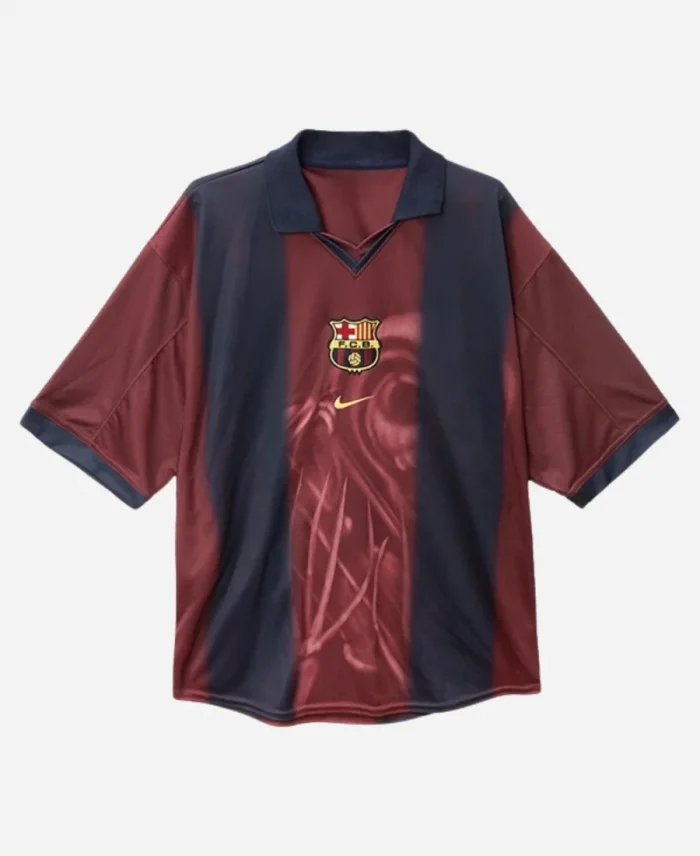 CJ x Nike x FC Barcelona Retro 200001 Home Skeleton Jersey
