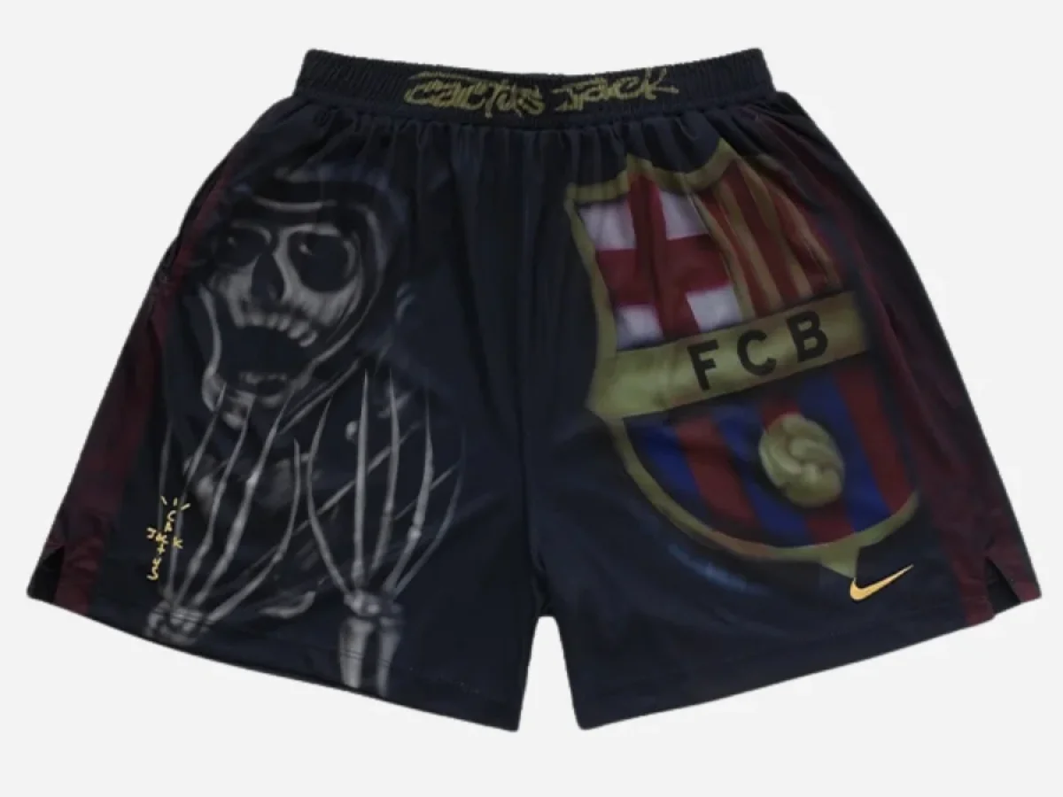 Travis Scott CJ x Nike x Fcb Skeleton Home Shorts