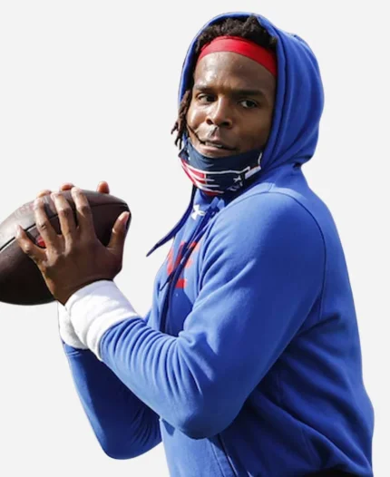 Cam Newton Love Pullover Blue Hoodie For Sale