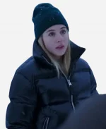 Carla Sehn Movie The Åre Murders 2025 Black Puffer Jacket