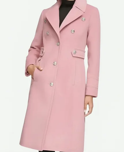 Catherine Grosse Pointe Garden Society S01 Aja Naomi King Pink Coat