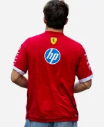 Charles Leclerc and Lewis Hamilton Scuderia Ferrari Drivers Men’s Motorsport Red Tee