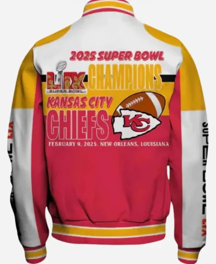 Chiefs Super Bowl LIX 2025 Champions Winning Spirit Varsity Bomber Jacket