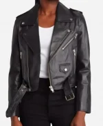 Christina Ricci TV-Series Yellowjackets 2025 Misty Black Leather Jacket
