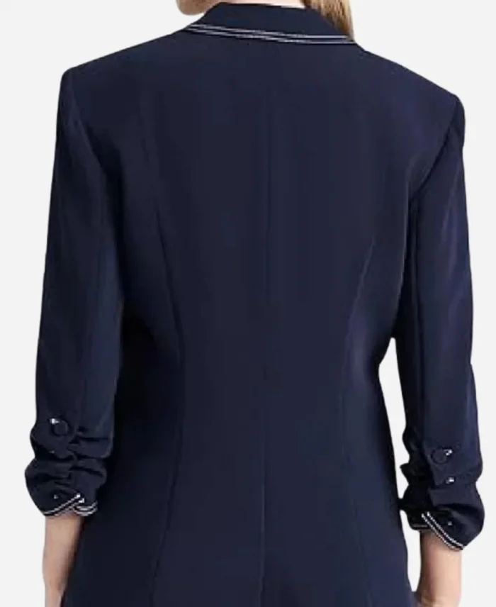 Christine Romans The Today Show 2025 Contrast Stitch Blazer