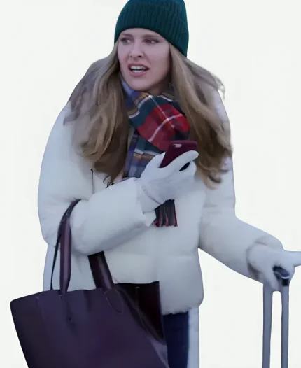 Christmas Under the Northern Lights 2024 Jill Wagner White Jacket