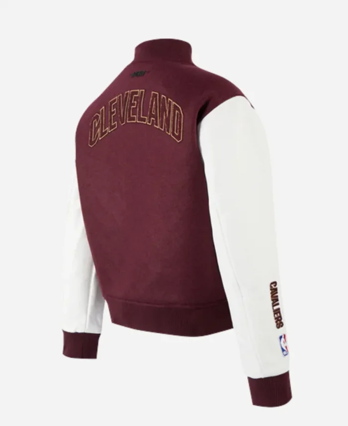 Cleveland Cavaliers National Basketball Association 2025 Maroon Wool Varsity Jacket