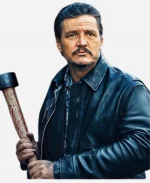 Clint Movie Freaky Tales 2025 Pedro Pascal Black Leather Jacket